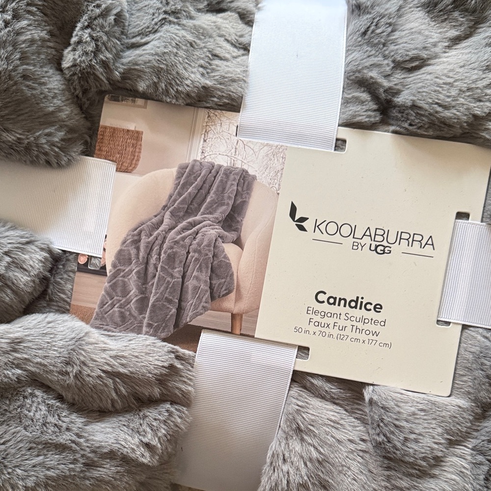 Koolaburra by UGG Candice Gray Faux Fur Throw